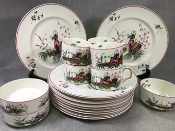 Beautiful VILLEROY & BOCH Dinnerware In MANDARIN Pattern - 20 Pieces - Made In Luxembourg - Very Nice !