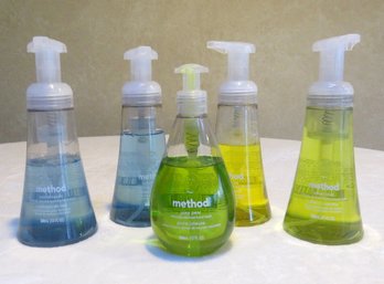 5 Bottles Of Method Foaming Hand Wash