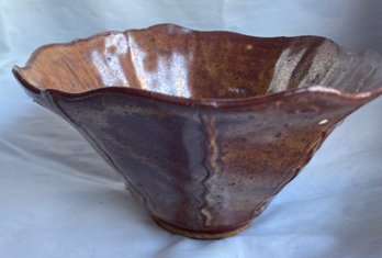 Flared Pottery Bowl 7x4 Inches