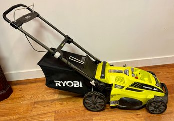 A Ryobi 40V Lithium Battery 20' Brushless Lawn Mower No Battery.