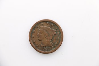 1851 Large Cent Penny