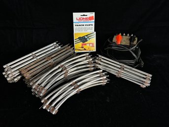 1948 Lionel 027 Gauge Tracks, Transformer And Clips