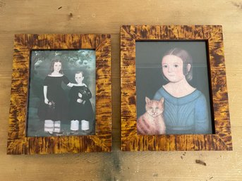Lot Of 2 Portraits With Matching Frames