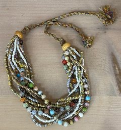 Beautiful Multi Strand Bead Necklace