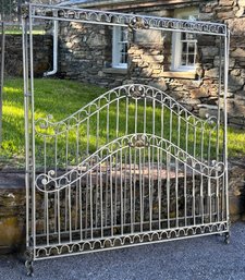 A Large French Wrought Iron King Canopy Bedstead