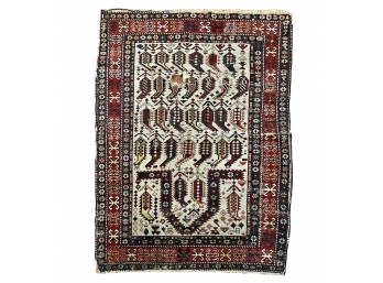 Vintage Hand Knotted Wool Carpet