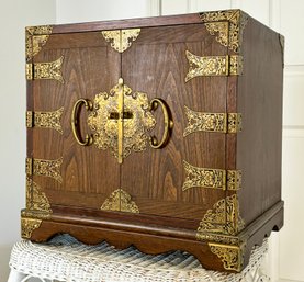 A Chinese Campaign Chest With Gorgeous Brass Hardware