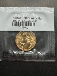 2015-P Uncirculated Native American Dollar In Littleton Package