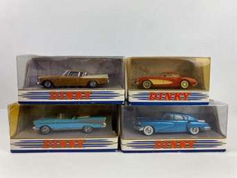 Four Dinky Collectible Vintage Cars, 1/43 Scale