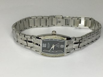 Brand New $450 Ladies CROTON Diamond Time Quartz Watch - Genuine Diamonds - New Never Worn - Nice Watch !