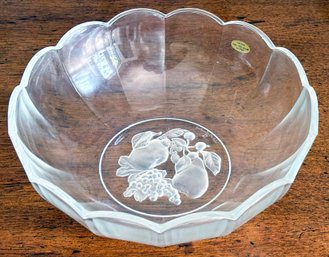 A Crystal Fruit Bowl By Val St. Lambert