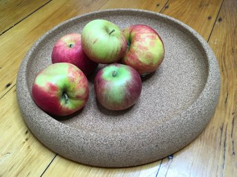 (1 OF 2) BEAUTIFUL MODERN CORK FRUIT BOWL FROM FRANCE