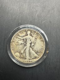 1942-D Walking Liberty Silver Half Dollar