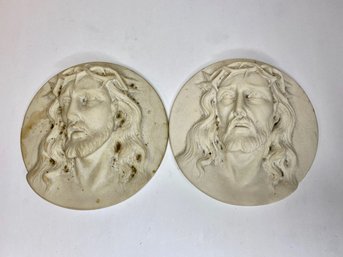 Pair Of Kosmolux Images Of Christ In Relief (2)