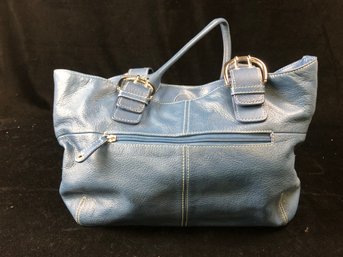 Tiganello Blue Leather Handbag