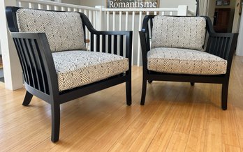 Pair Of Crate And Barrel Accent Chairs