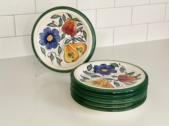 Set Of 6 Royal Norfolk Floral & Fruit Plates