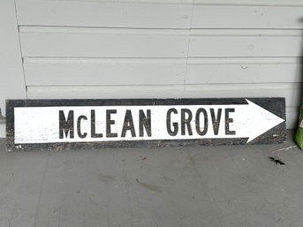 Barn Find! An Awesome Vintage Sign: McLean Grove #1