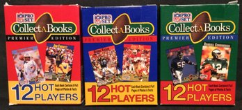 1990 Pro Set Football Series 1-2-3 Complete Sealed Sets - K