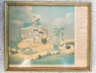 A Framed Flintstones News Article