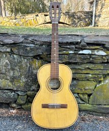 A Vintage Brazilian Guitar, Dated 1968