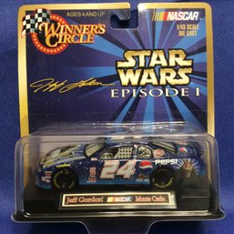 1999 Hasbro Star Wars Episode 1 Winners Circle Jeff Gordon NASCAR Die Cast New In Package - L