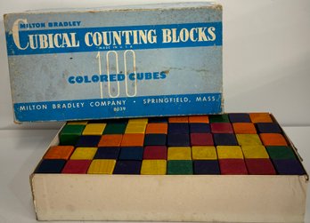 Vintage 60's Counting Cubes
