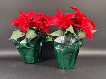 A Pretty Pair Of Faux Poinsettias