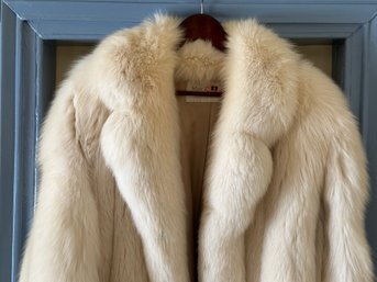 A Vintage Fur Coat By Christian Dior In Blush Fox