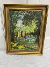 Monet On Canvas- Reproduction