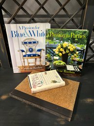 Beautiful Entertaining & Design Book Lot - Signed Carolyne Roehm, Tiffany Table Settings & More