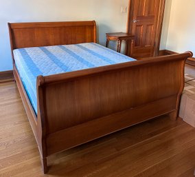 Solid Wood Queen Sleigh Bed, Sealy Posturepedic Imperial Mattress & Boxspring Optional