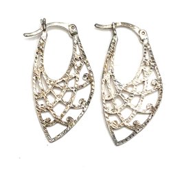 Vintage Sterling Silver Intricate Earrings