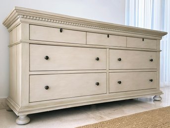 A Painted And Paneled Hard Wood Dresser 'St. James,' By Restoration Hardware