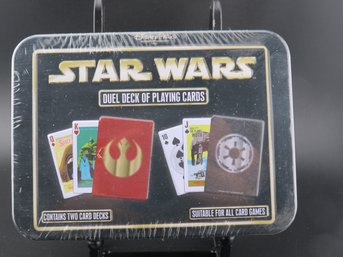 Disney Parks Star Wars Duel Deck Of Playing Cards: The Empire Deck Vs The Rebel Alliance IN TIN. New