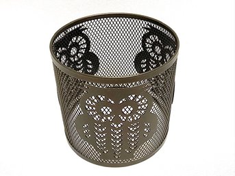 Wicked Cool Punched Metal Grate Style Owl Candle Screen