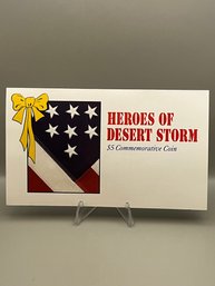 Heroes Of Desert Storm $5 Commemorative Coin