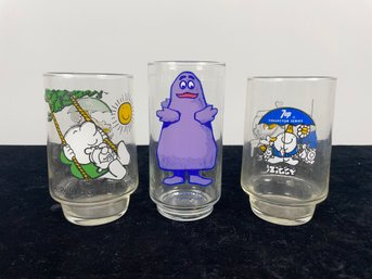 Collectors Clear Glass Cups