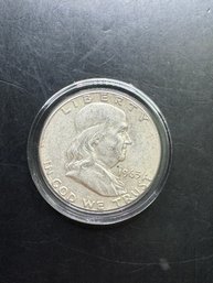 1963 Benjamin Franklin Silver Half Dollar