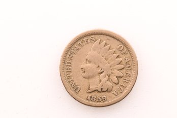 1859 Indian Head Penny Coin