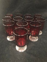 D'Arques Durand Cavalier Ruby 4.5 Inch Wine Glasses