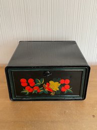 Antique Decorated Bread Box
