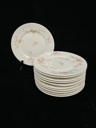 Set Of Dishes Pink Roses Theodore Haviland Limoges 8'