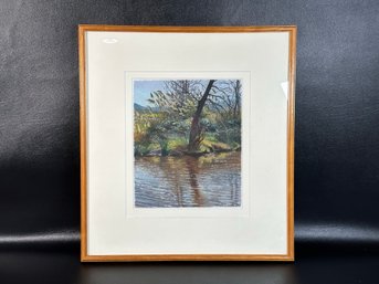 Vintage French Gallery Print, Landscape, Judith Rothchild