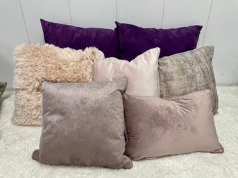 Seven Lilac, Purple & Mauve Throw Pillows