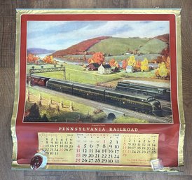 Original 1948 Large Pennsylvania Railroad Calendar