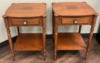 Set Of 2 Hitchcock Side Tables