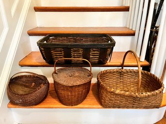 Collection Of Vintage Baskets