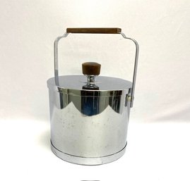 Vintage Atapco Ice Bucket W/ Walnut Handles