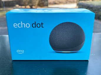 An Amazon Alexa Echo Dot